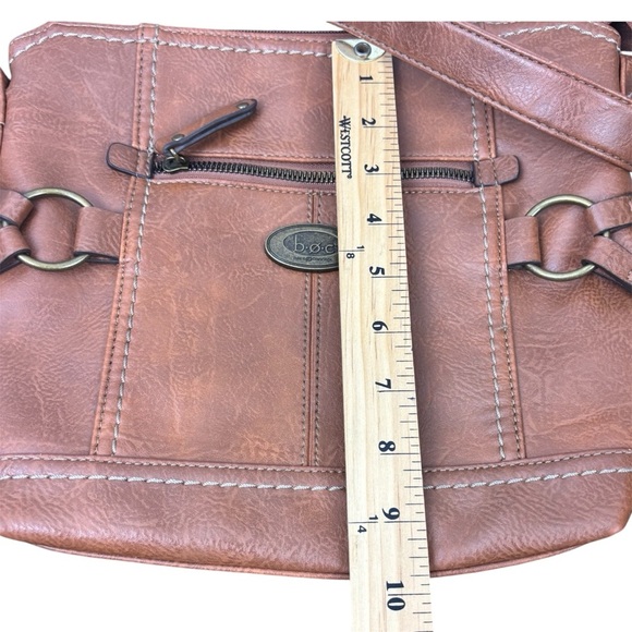 BOC Born Concepts Crossbody Shoulder Bag Brown Faux Leather Boho Festival - Picture 12 of 16